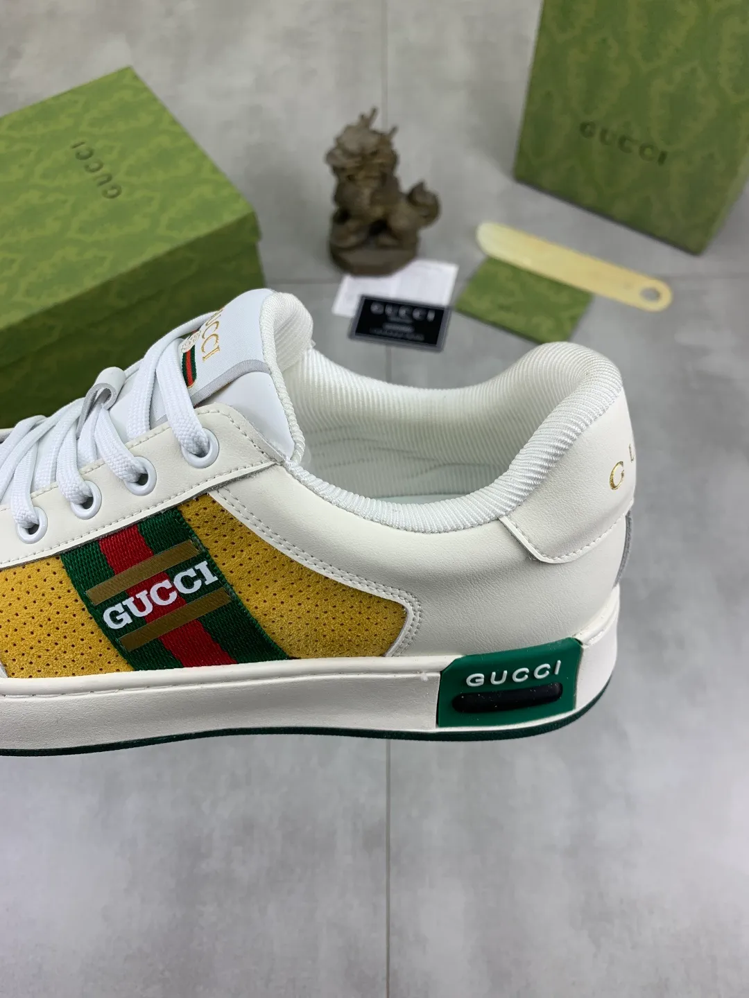 Men's shoes 💰P420💰 [New model] (GUCCI) official website's latest 🎁🎁casual and fashionable men's shoes 👟, hot style 💥 style is simple and elegant, exclusive for trendy men. Unique official website's latest brand double G elements 👑Original Gucci decoration, fashionable and generous, the fabric is original frosted calfskin ✅Fully imported first-layer pigskin lining, the official website specifies wear-resistant, lightweight original rubber casual outsole, the classic model is taken in kind at the counter🎬38-44 (45 46 customized) 3️⃣ colors available